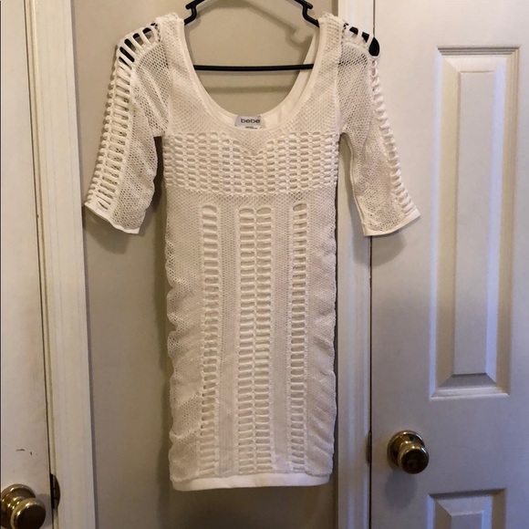 Bebe bodycon white dress S - Picture 1 of 3